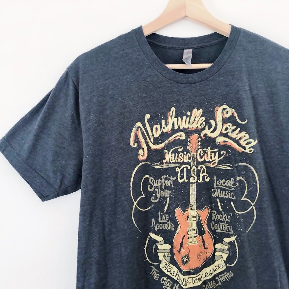 Nashville Sound Gray Vintage Graphic T-Shirt M